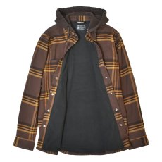 画像2: Carhartt 107011 Hamilton Relaxed Plaid Shirts Jacket - Dark Brown / カーハート シャツジャケット (2)