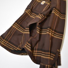 画像5: Carhartt 107011 Hamilton Relaxed Plaid Shirts Jacket - Dark Brown / カーハート シャツジャケット (5)