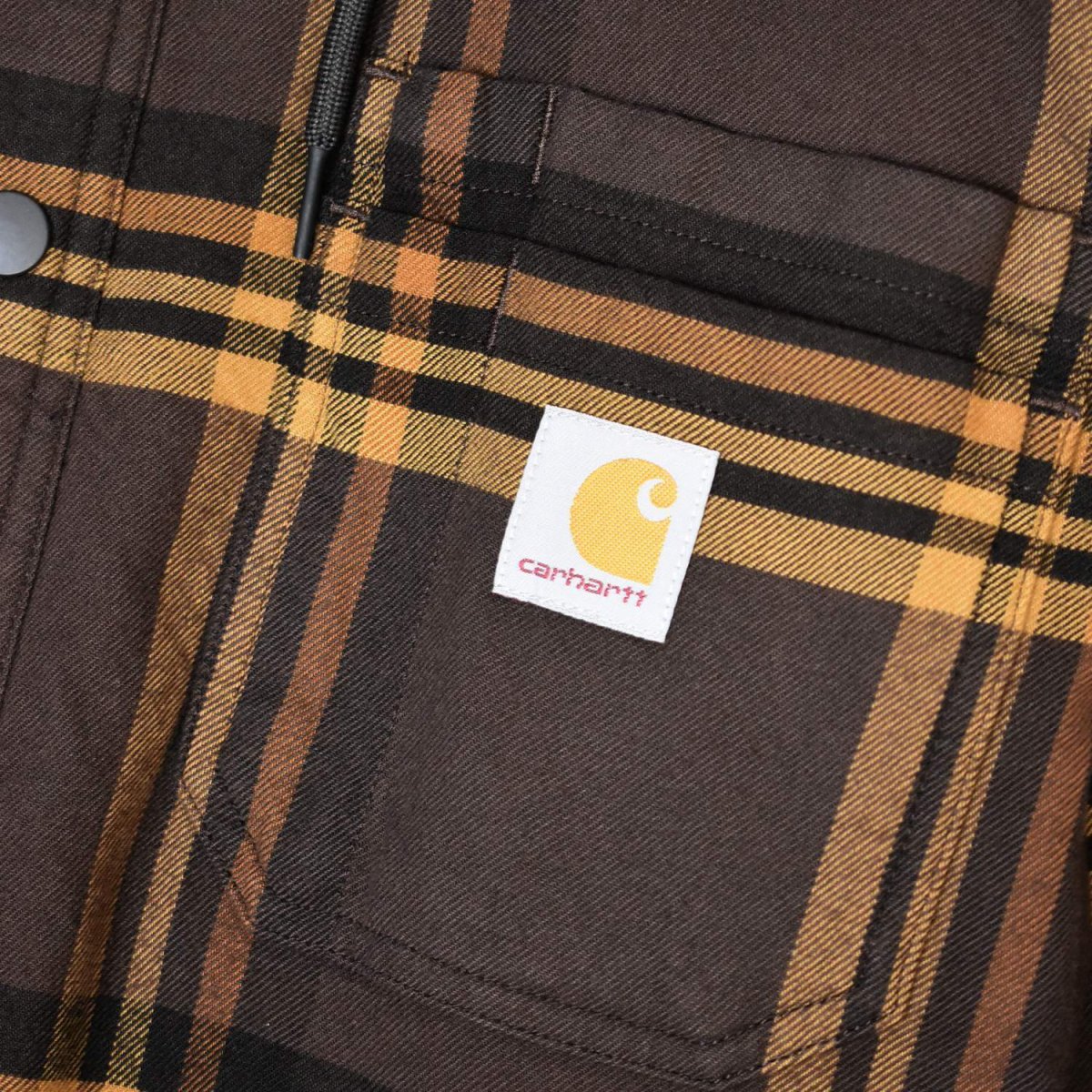 画像8: Carhartt 107011 Hamilton Relaxed Plaid Shirts Jacket - Dark Brown / カーハート シャツジャケット (8)