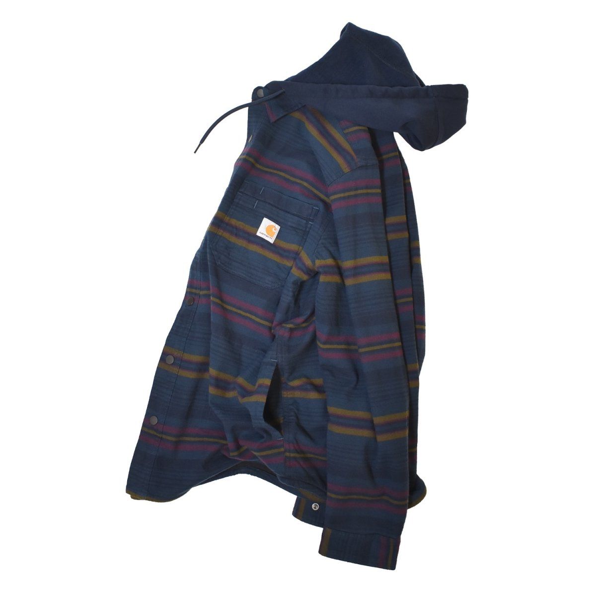 画像4: Carhartt 107011 Hamilton Relaxed Plaid Shirts Jacket - Deep Smoke Blue / カーハート シャツジャケット (4)