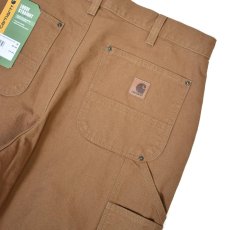 画像7: Carhartt B136 Loose Straight Washed Duck Double-Front Dungaree - Carhartt Brown / カーハート ウォッシュドダック ダブルニー (7)