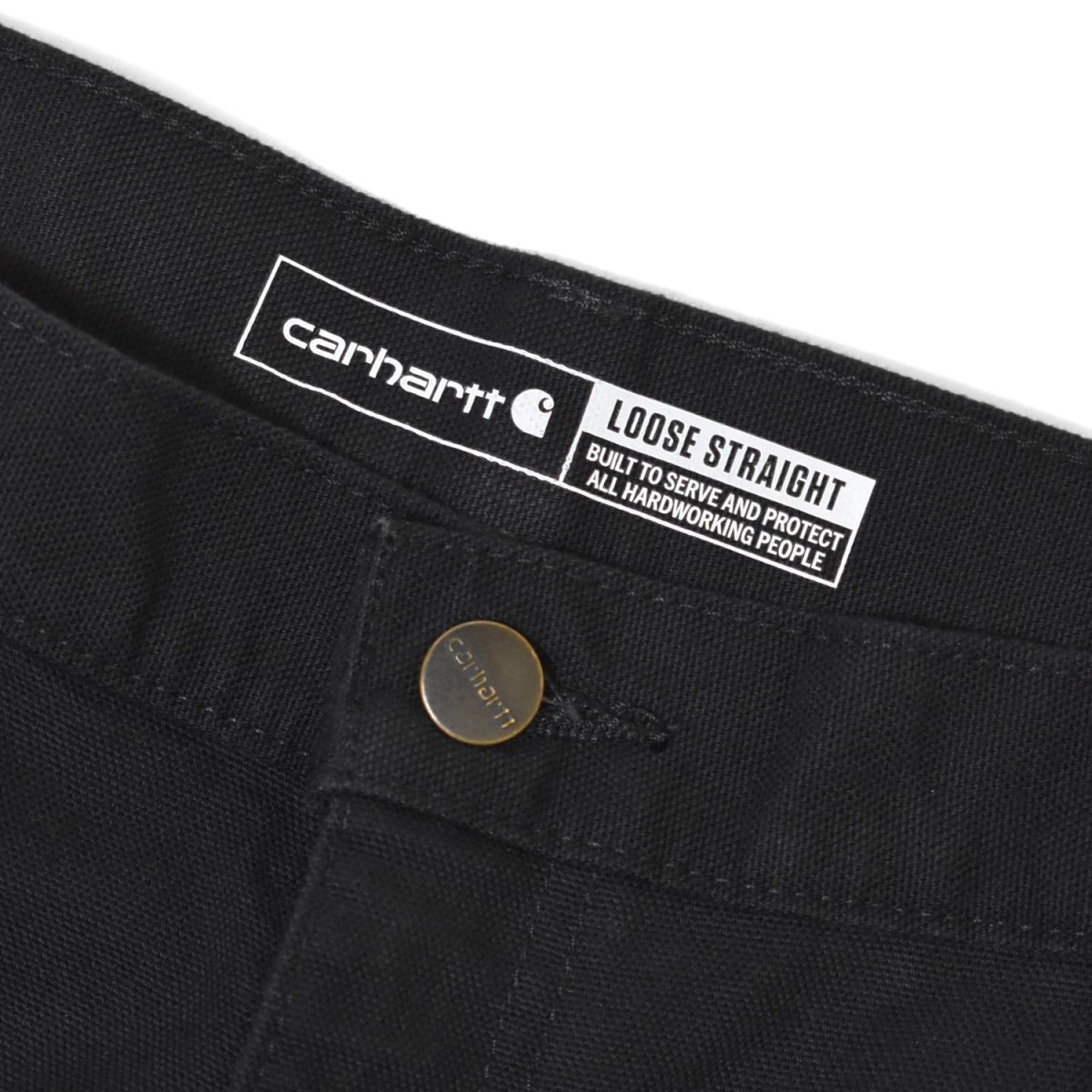 画像6: Carhartt B11 Loose Straight Washed Duck Dungaree - Black / カーハート ルーズストレート ウォッシュドダック ダンガリー (6)