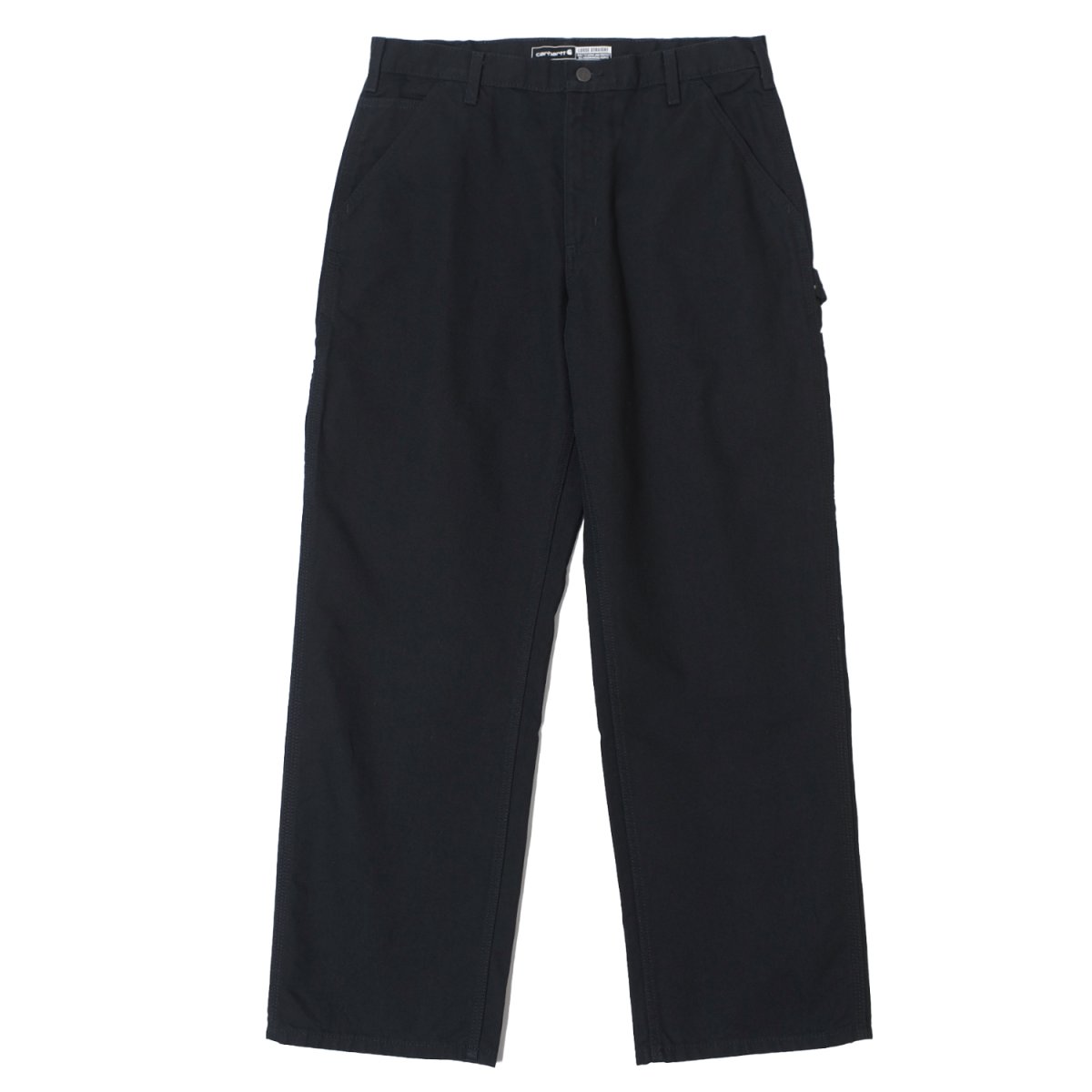 画像2: Carhartt B11 Loose Straight Washed Duck Dungaree - Black / カーハート ルーズストレート ウォッシュドダック ダンガリー (2)