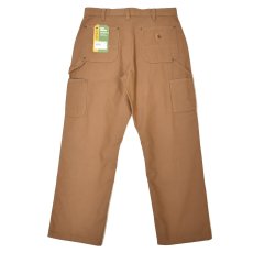 画像2: Carhartt B136 Loose Straight Washed Duck Double-Front Dungaree - Carhartt Brown / カーハート ウォッシュドダック ダブルニー (2)