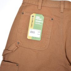 画像6: Carhartt B136 Loose Straight Washed Duck Double-Front Dungaree - Carhartt Brown / カーハート ウォッシュドダック ダブルニー (6)