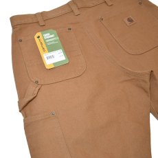 画像5: Carhartt B136 Loose Straight Washed Duck Double-Front Dungaree - Carhartt Brown / カーハート ウォッシュドダック ダブルニー (5)