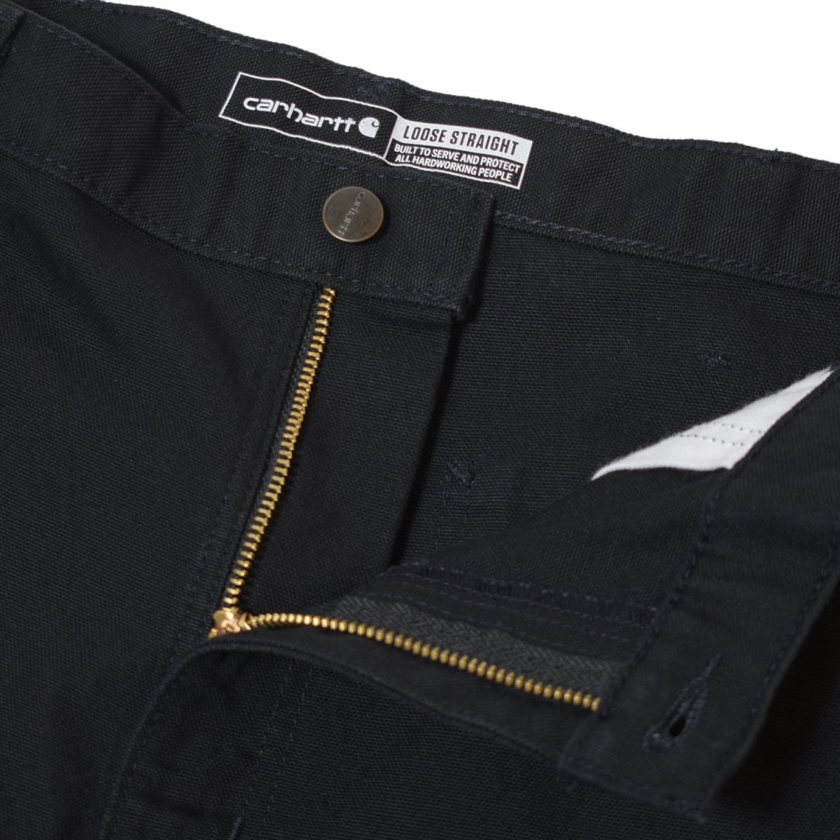 画像7: Carhartt B11 Loose Straight Washed Duck Dungaree - Black / カーハート ルーズストレート ウォッシュドダック ダンガリー (7)