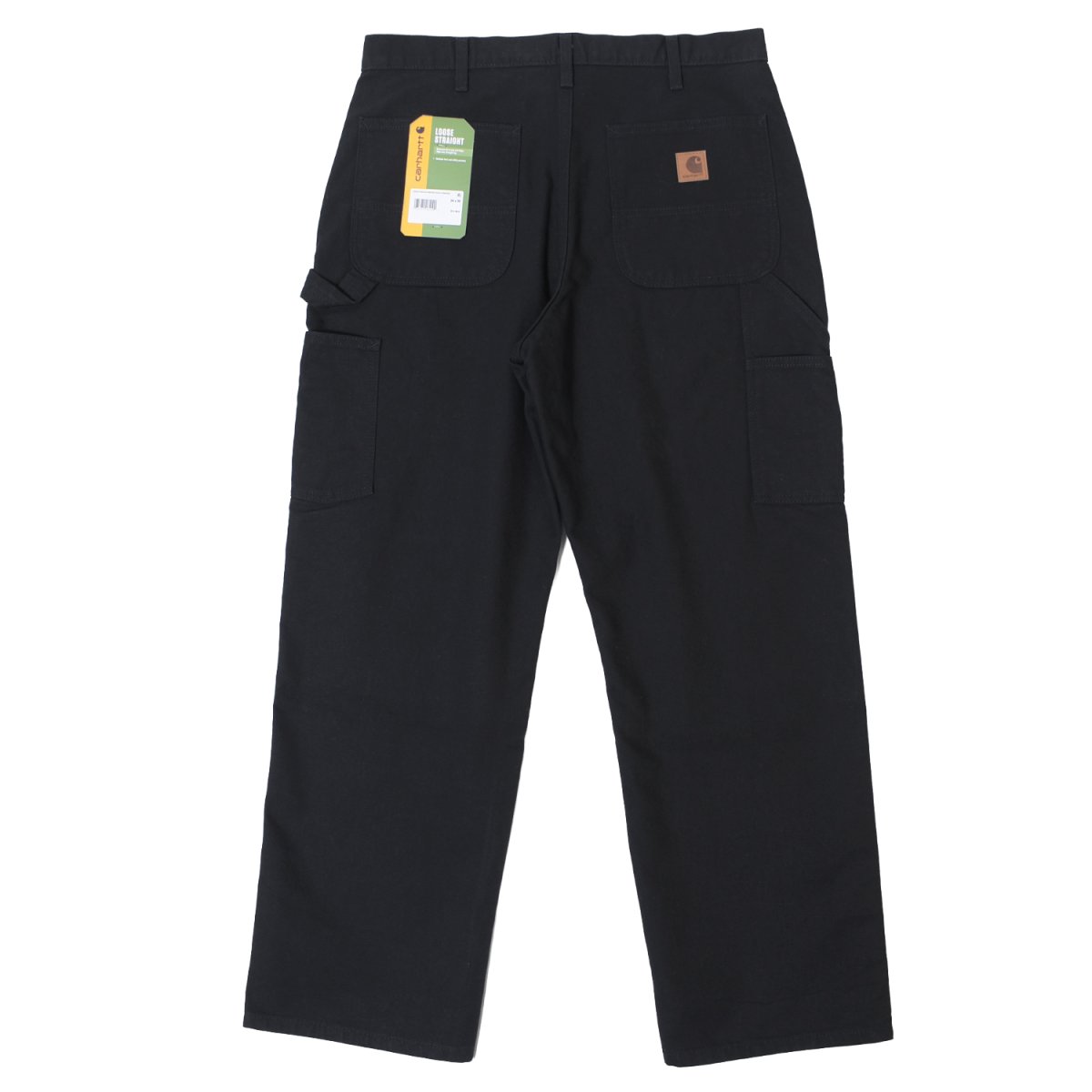 画像1: Carhartt B11 Loose Straight Washed Duck Dungaree - Black / カーハート ルーズストレート ウォッシュドダック ダンガリー (1)
