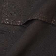 画像9: Carhartt B136 Loose Straight Washed Duck Double-Front Dungaree - Dark Brown / カーハート ウォッシュドダック ダブルニー (9)