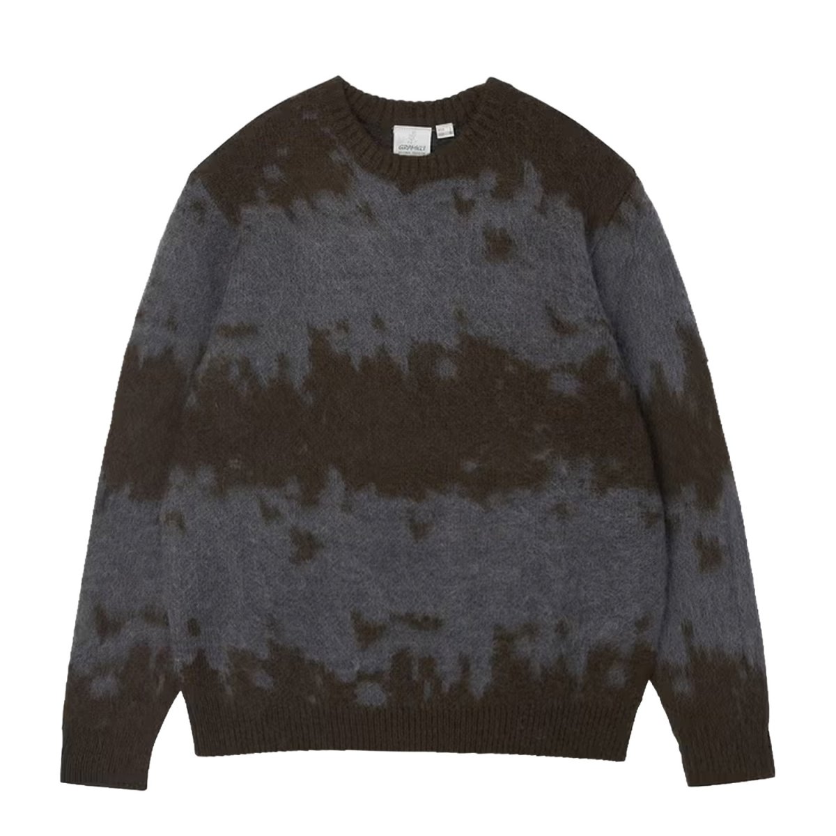 画像1: Gramicci Mohair Splatter Sweater - Slate / グラミチ モヘア セーター (1)