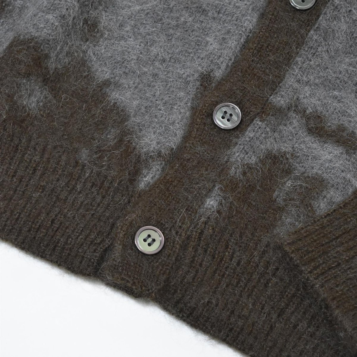 画像4: Gramicci Mohair Splatter Sweater - Slate / グラミチ モヘア カーディガン (4)