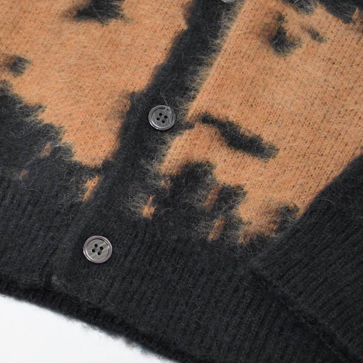 画像4: Gramicci Mohair Splatter Sweater - Safron / グラミチ モヘア カーディガン (4)