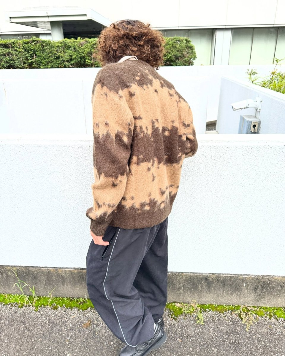 画像8: Gramicci Mohair Splatter Sweater - Taupe / グラミチ モヘア カーディガン (8)