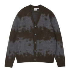 画像1: Gramicci Mohair Splatter Sweater - Slate / グラミチ モヘア カーディガン (1)