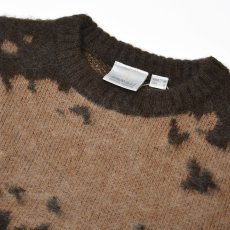 画像2: Gramicci Mohair Splatter Sweater - Taupe / グラミチ モヘア セーター (2)