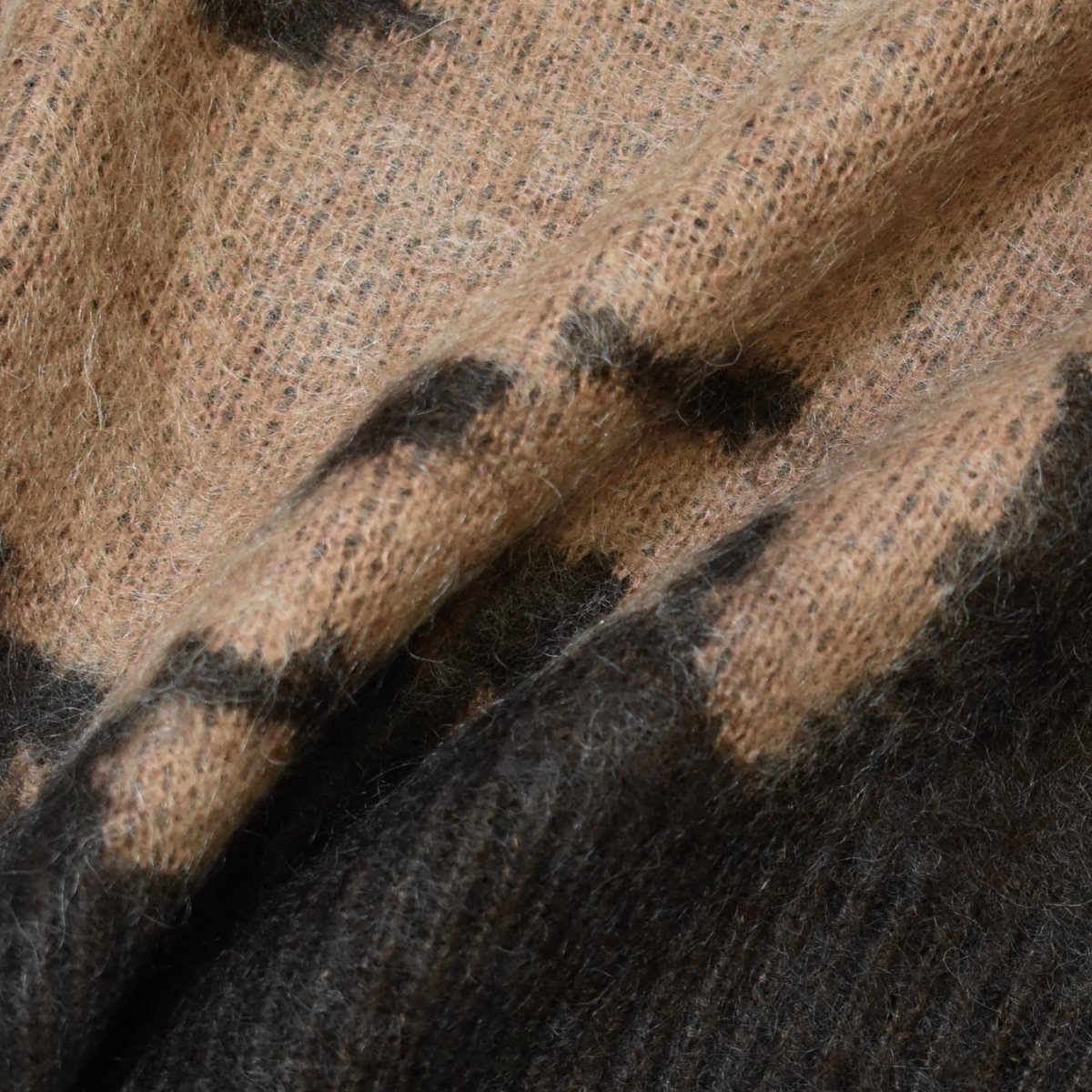画像6: Gramicci Mohair Splatter Sweater - Taupe / グラミチ モヘア カーディガン (6)