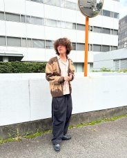 画像7: Gramicci Mohair Splatter Sweater - Taupe / グラミチ モヘア カーディガン (7)