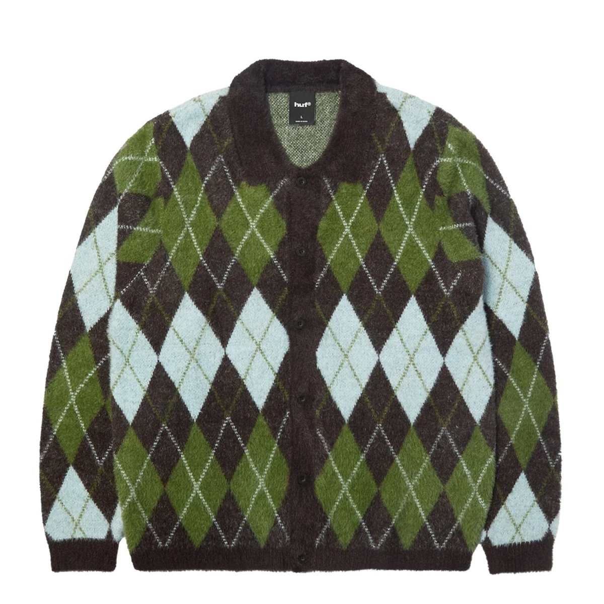 画像1: HUF Cooper Mohair Sweater - Dark Brown / ハフ モヘア セーター (1)