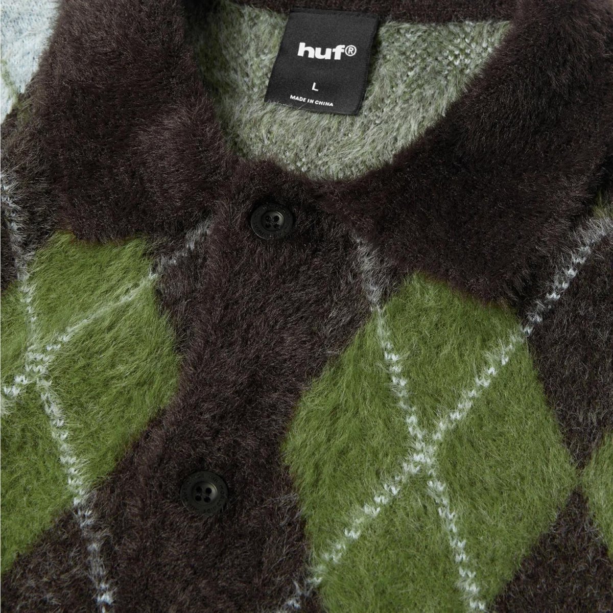 画像3: HUF Cooper Mohair Sweater - Dark Brown / ハフ モヘア セーター (3)