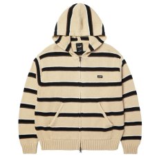 画像1: HUF Banks Hooded Sweater - Tan / ハフ ニットパーカー (1)