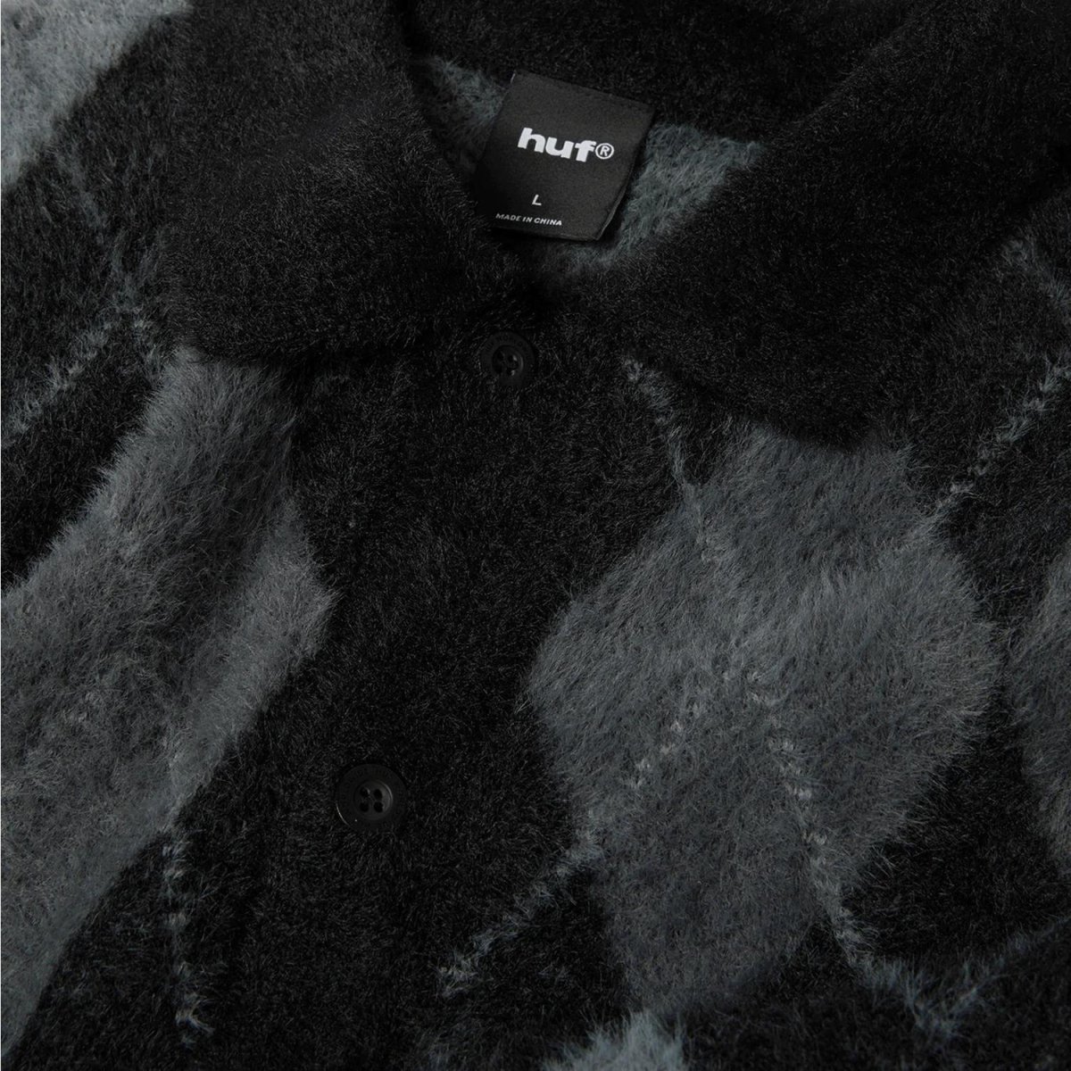画像3: HUF Cooper Mohair Sweater - Black / ハフ モヘア セーター (3)