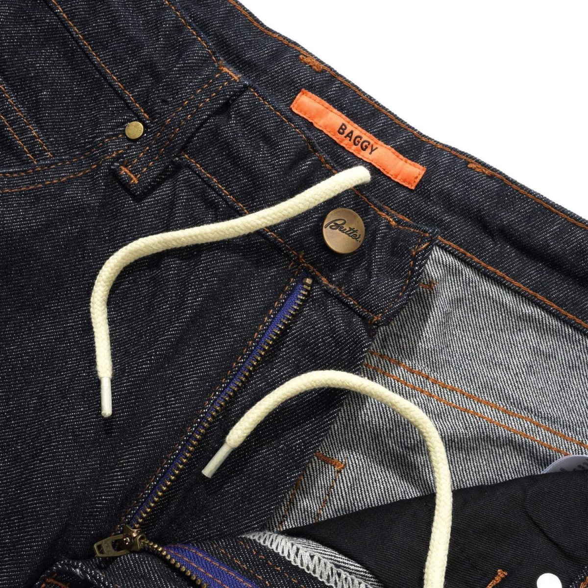 画像3: Butter Goods Baggy Denim Jeans - Raw Indigo / バターグッズ (3)