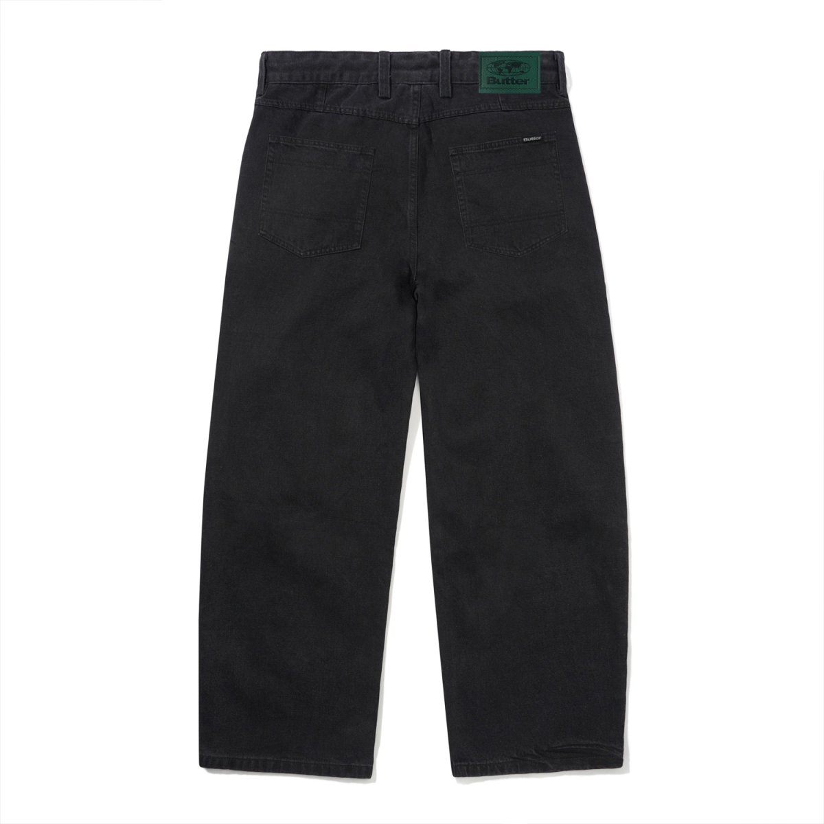 画像1: Butter Goods Wide Cut Denim Jeans - Flat Black (1)