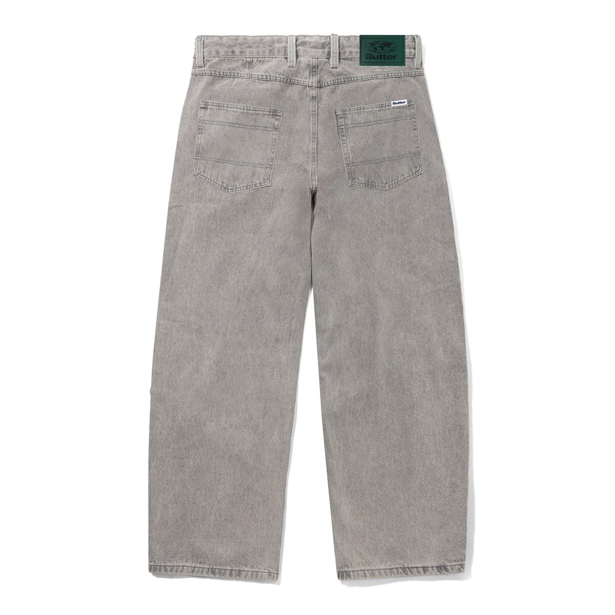 画像2: Butter Goods Wide Cut Denim Jeans - Grey Wash (2)
