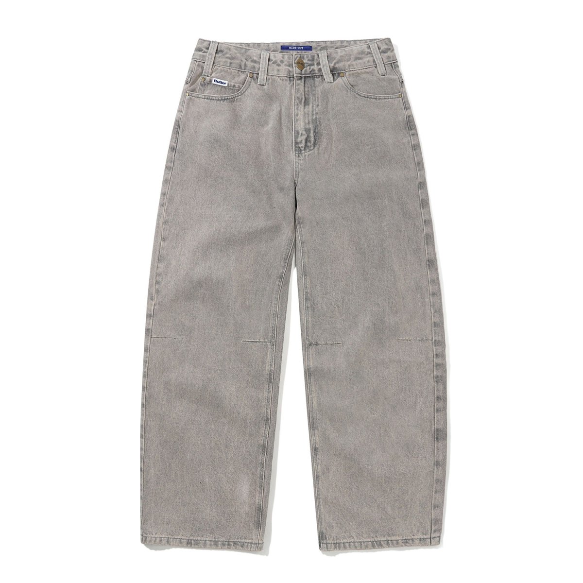 画像1: Butter Goods Wide Cut Denim Jeans - Grey Wash (1)