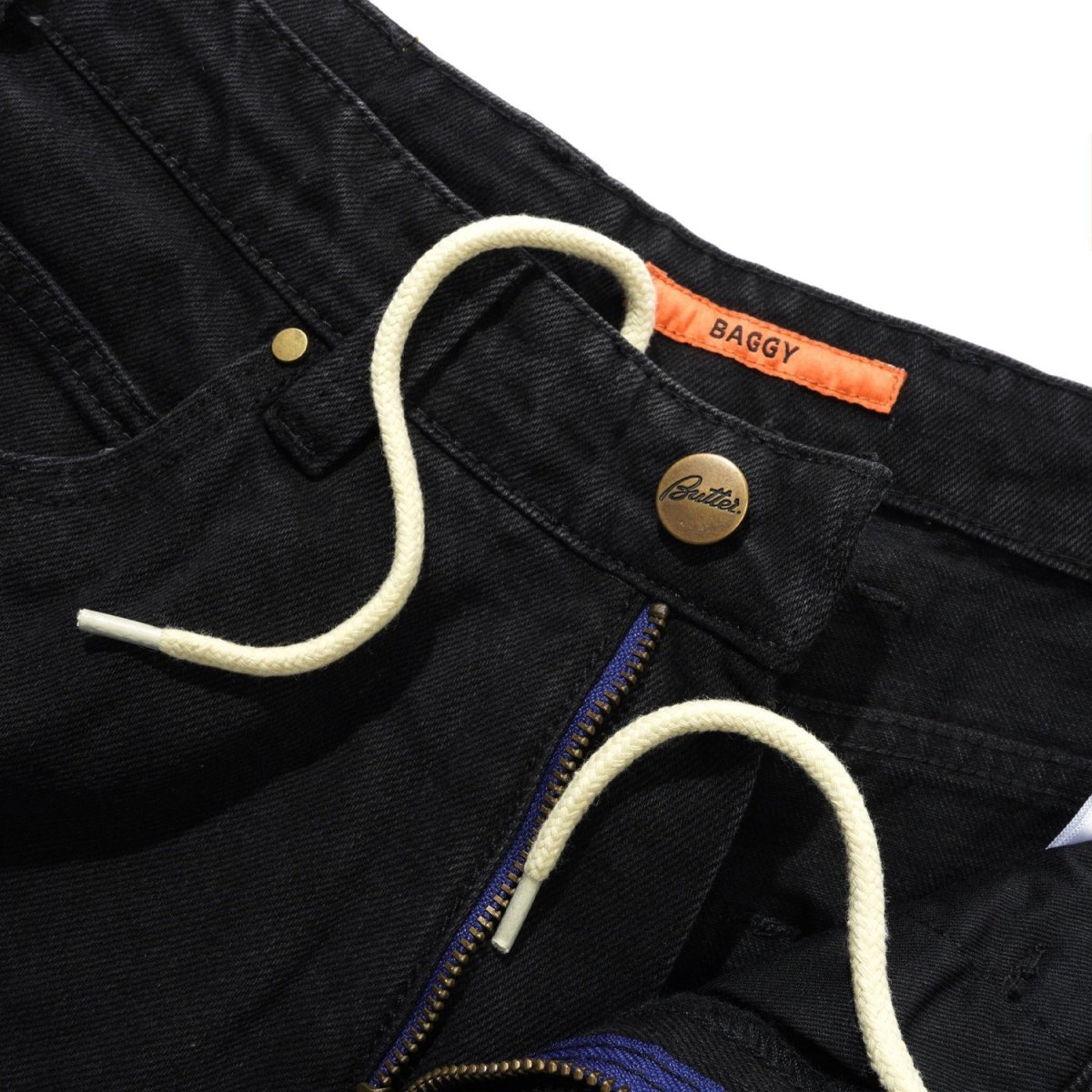 画像3: Butter Goods Baggy Denim Jeans - Flat Black / バターグッズ (3)