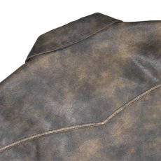 画像6: Levi's Faux Leather Type1 Trucker Jacket - Brown / リーバイス タイプ1 レザー トラッカージャケット (6)