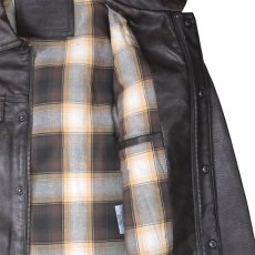 画像3: Levi's Faux Leather Trucker Jacket - Brown / リーバイス レザー トラッカージャケット (3)
