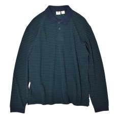 画像1: Levi's Classic Boxy L/S Polo Penaud Stripe - Navy Blazer / リーバイス ポロシャツ (1)