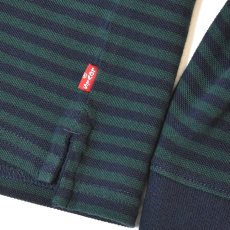 画像4: Levi's Classic Boxy L/S Polo Penaud Stripe - Navy Blazer / リーバイス ポロシャツ (4)