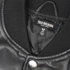 画像4: True Religion Logo Patch Varsity Jacket - Black / トゥルーレリジョン レザージャケット (4)