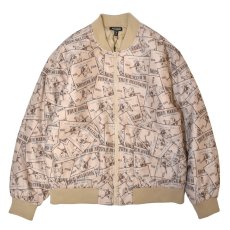 画像1: True Religion Aviation Bomber Jacket - Beige / トゥルーレリジョン ジャケット (1)