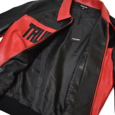 画像3: True Religion Color Blocked Logo Racing Jacket - Red / トゥルーレリジョン レザージャケット (3)