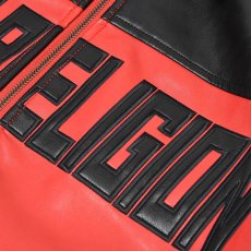 画像6: True Religion Color Blocked Logo Racing Jacket - Red / トゥルーレリジョン レザージャケット (6)
