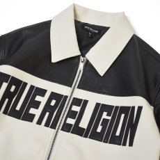 画像4: True Religion Color Blocked Logo Racing Jacket - White / トゥルーレリジョン レザージャケット (4)