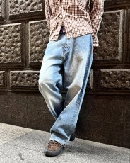 画像6: Abercrombie & Fitch Authentic Baggy Denim - Faded Blue Paint (6)