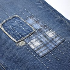 画像3: Abercrombie & Fitch Authentic Baggy Patchwork Denim - Medium Indigo (3)