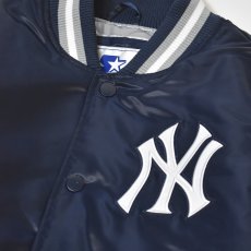 画像3: Starter New York Yankees Snap Varsity Jacket - Navy / スターター スタジャン (3)