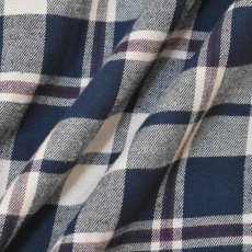 画像4: Carhartt 107010 Relaxed Fit Midweight L/S Flannel Plaid Shirts - Navy / カーハート ミッドウェイト フランネルシャツ (4)
