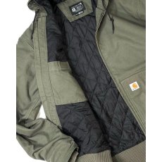 画像2: Carhartt USA J130 Washed Duck Insulated Active Jacket - Moss / カーハート ウォッシュドダック アクティブジャケット (2)