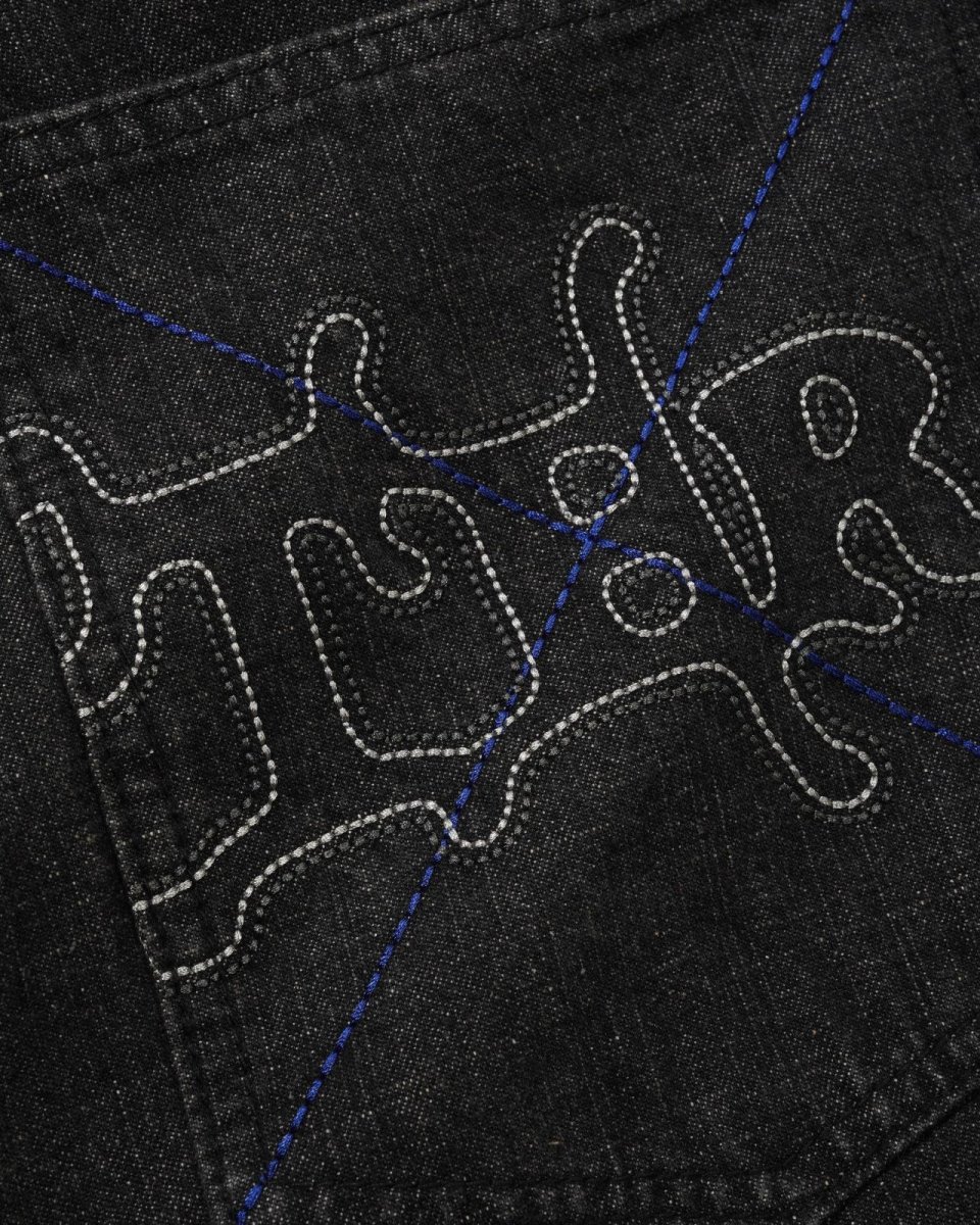 画像4: Butter Goods Serif Baggy Denim Jeans - Black / バターグッズ (4)