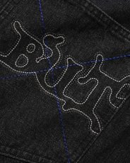画像3: Butter Goods Serif Baggy Denim Jeans - Black / バターグッズ (3)