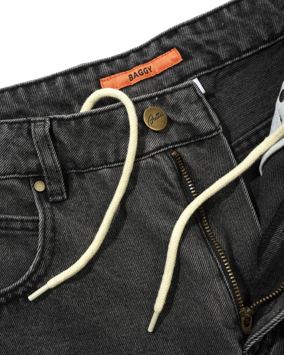 画像3: Butter Goods Baggy Denim Jeans - Black / バターグッズ (3)