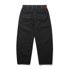 画像2: Butter Goods Serif Baggy Denim Jeans - Black / バターグッズ (2)