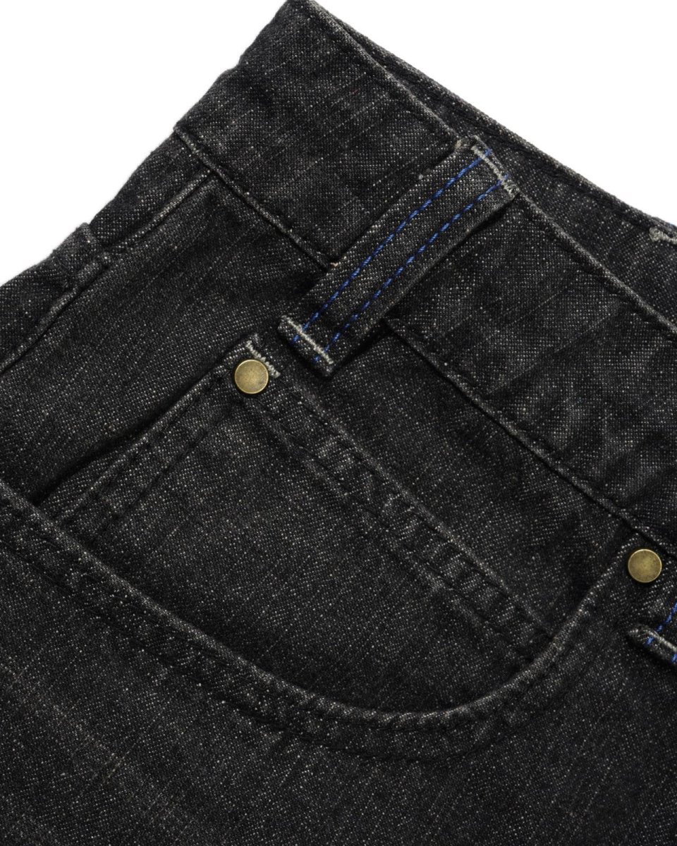 画像5: Butter Goods Serif Baggy Denim Jeans - Black / バターグッズ (5)