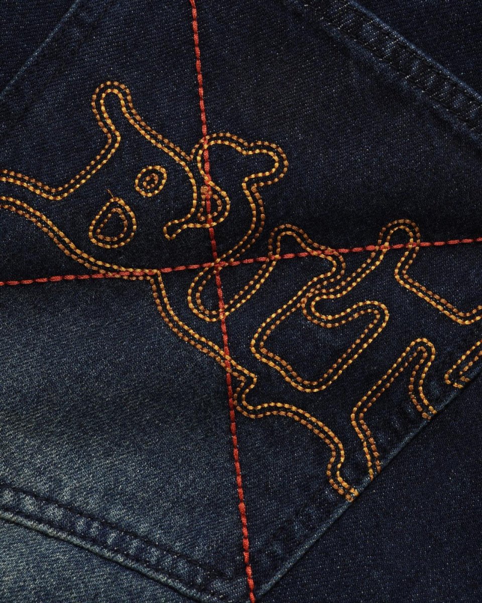 画像3: Butter Goods Serif Baggy Denim Jeans - Dark Indigo / バターグッズ (3)